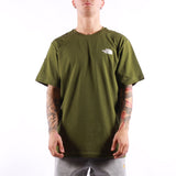 The North Face - M SS Box Nse Tee - Woodland Green Tnf Black