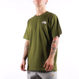 The North Face - M SS Box Nse Tee - Woodland Green Tnf Black