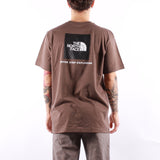 The North Face - M SS Redbox Tee - Smokey Brown Tnf Black