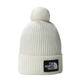 The North Face - Tnf Logo Box Pom Pom Beanie - Gardenia White