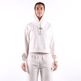 The North Face - W Essential Crop Hoodie - White Dune