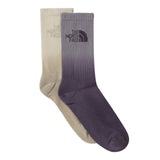 The North Face - Everyday Crew Sock Dip Dye 2 Pair - Transcendent Grey Endless Dusk Stone Slab Desert Stone