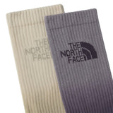 The North Face - Everyday Crew Sock Dip Dye 2 Pair - Transcendent Grey Endless Dusk Stone Slab Desert Stone