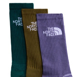The North Face - Multi Sport Cushion Crew Socks - Grounded Plum Caraway Seed Pacific Teal