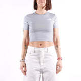 The North Face - W Essential Cropped Slim SS Tee - Frost Grey