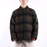 Universal Works - Berlin Wool Check Wayfarer Jacket - Black Brown