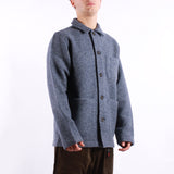 Universal Works - Field Jacket Wool Fleece - Slate Blue