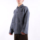 Universal Works - Field Jacket Wool Fleece - Slate Blue
