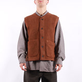 Universal Works - Lancaster Gilet - Alvar Fleece Cumin