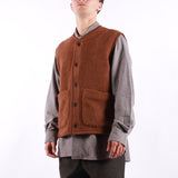Universal Works - Lancaster Gilet - Alvar Fleece Cumin