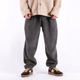 Universal Works - Pleated Track Pant - Cord Charcoal