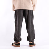 Universal Works - Pleated Track Pant - Cord Charcoal