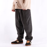 Universal Works - Pleated Track Pant - Cord Charcoal