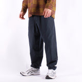 Universal Works - Pleated Track Pant - Lucca Suiting Navy