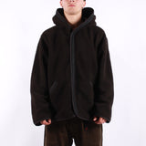 Universal Works - Reversible Simple Hooded Jacket - Black Brown