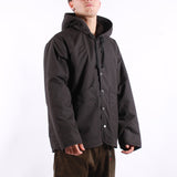 Universal Works - Reversible Simple Hooded Jacket - Black Brown