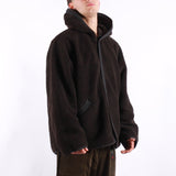 Universal Works - Reversible Simple Hooded Jacket - Black Brown