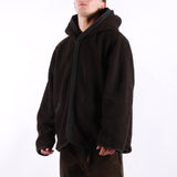 Universal Works - Reversible Simple Hooded Jacket - Black Brown