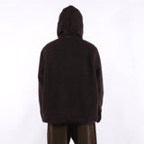 Universal Works - Reversible Simple Hooded Jacket - Black Brown