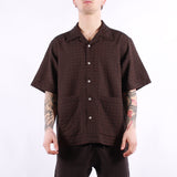 Universal Works - Diamond Dobby Deck Shirt - Brown