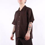 Universal Works - Diamond Dobby Deck Shirt - Brown