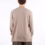 Universal Works - Ls Pocket Tee Wool - Dark Sand