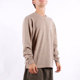 Universal Works - Ls Pocket Tee Wool - Dark Sand