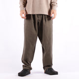 Universal Works - Pleated Track Pant Brushed Moleskin - Olive