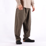 Universal Works - Pleated Track Pant Brushed Moleskin - Olive