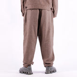 Universal Works - Pleated Track Pant Wool Herringbone - Brown