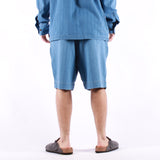 Universal Works - Pleated Track Short - Washed Indigo