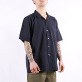 Universal Works - Road Shirt Seersucker - Navy