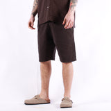 Universal Works - Simple Short Linen Mix - Licorice