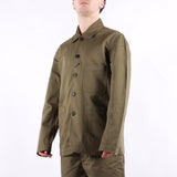 Universal Works - Twill Bakers Jacket - Light Olive