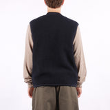 Universal Works - Zip Waistcoat Wool Fleece - Navy