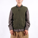 Universal Works - Zip Waistcoat Wool Fleece - Olive