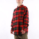 Vans - Lawson Mixed Plaid Flannel Shirt - Racing Red