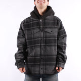 Vans - Piedmont Hooded Plaid Shacket - Black Asphalt