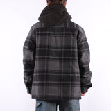 Vans - Piedmont Hooded Plaid Shacket - Black Asphalt