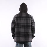 Vans - Piedmont Hooded Plaid Shacket - Black Asphalt