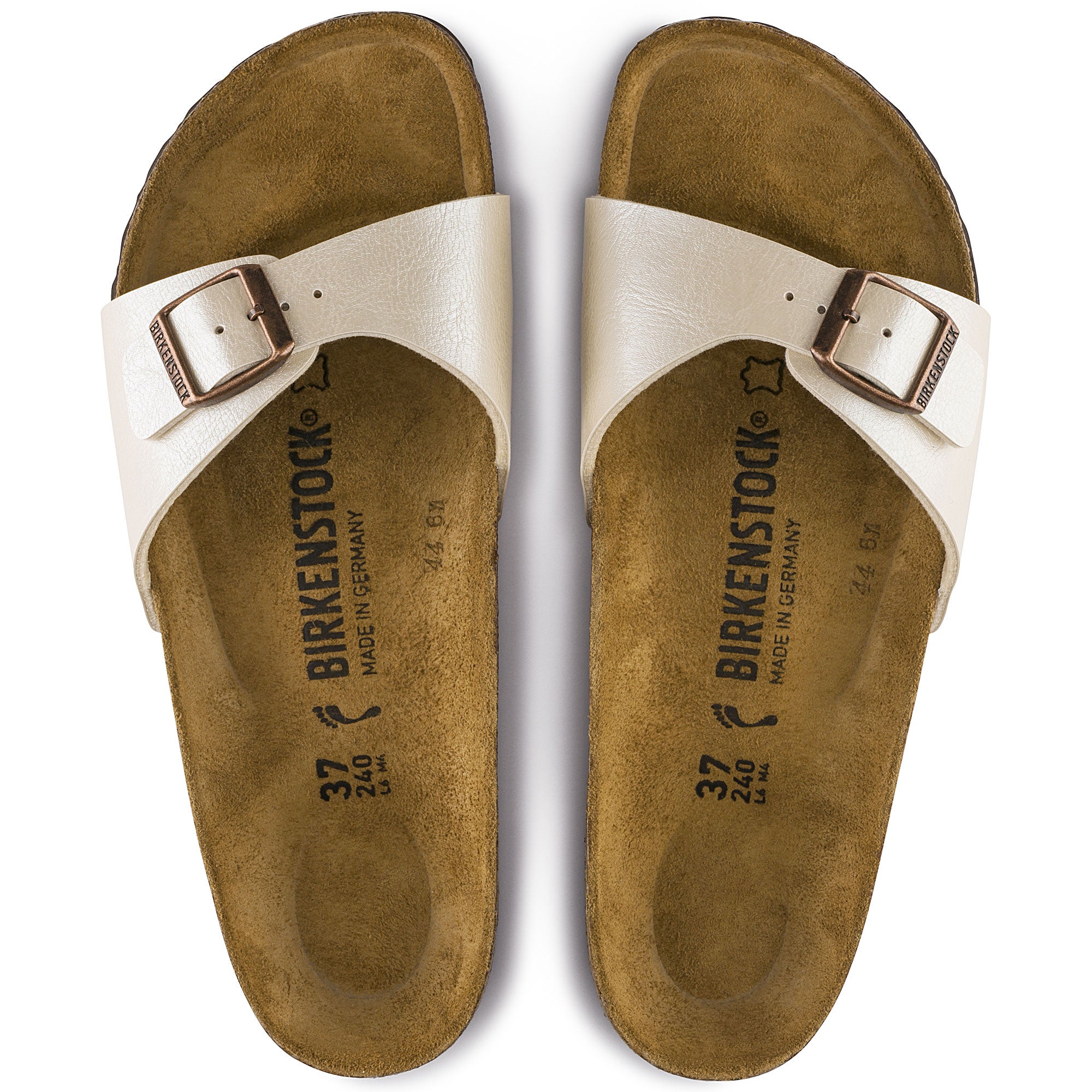 Birkenstock - Madrid Birko Flor - Graceful Pearl White.