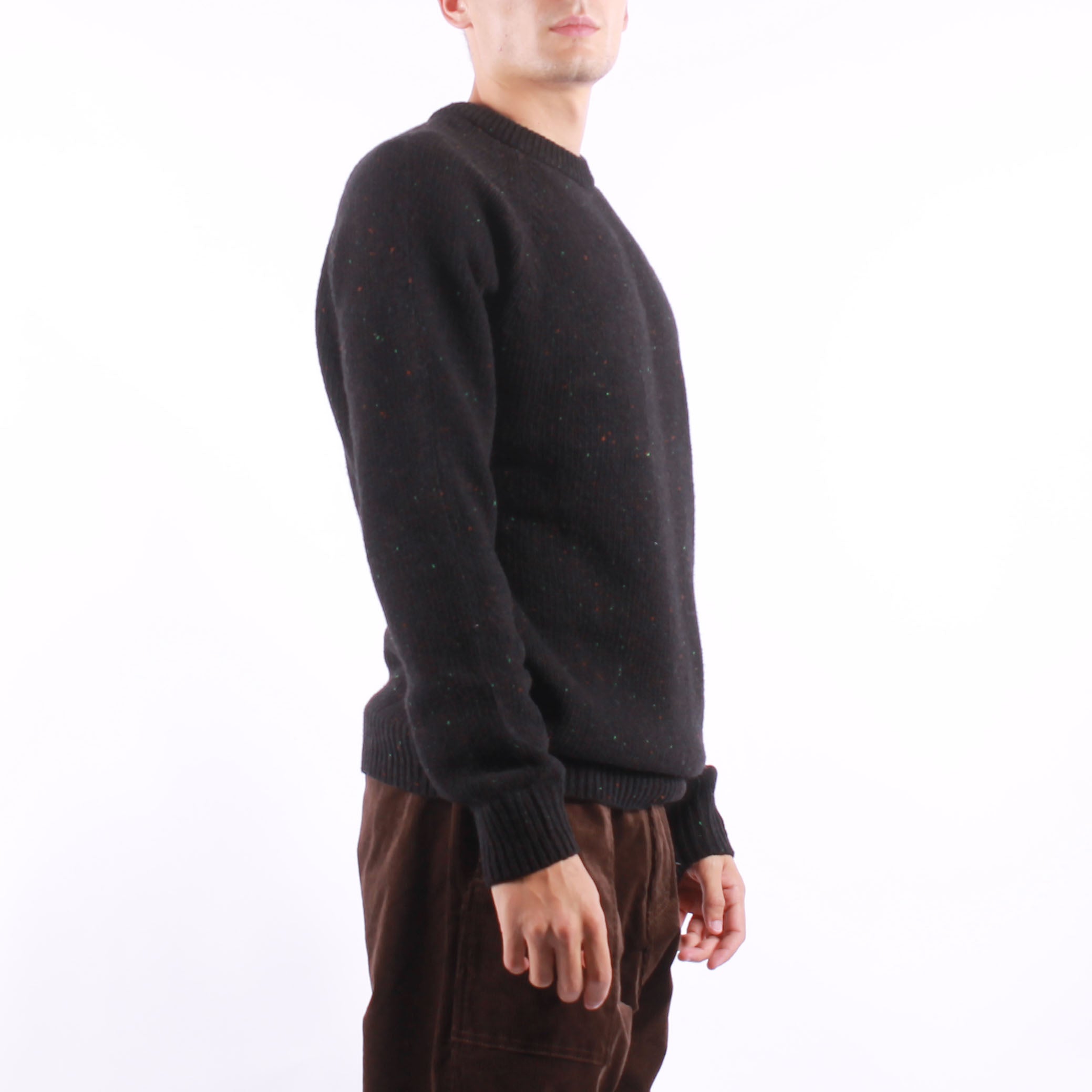 Carhartt WIP - Anglistic Sweater - Speckled Black.