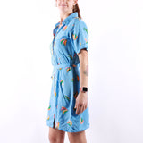 Compania Fantastica - Dress - Fruit Print Light Blue