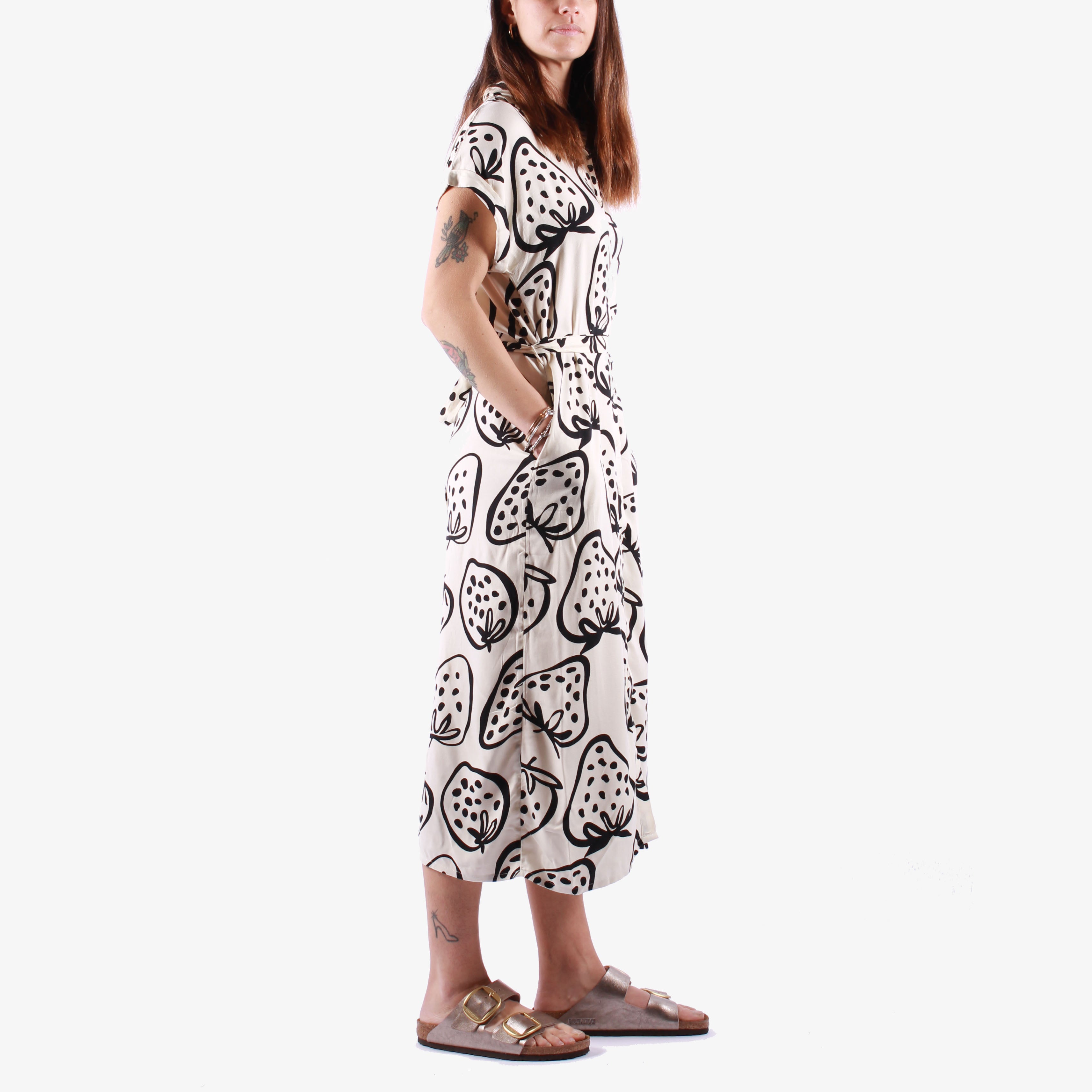 Compania Fantastica - Dress - Fruit Print White.