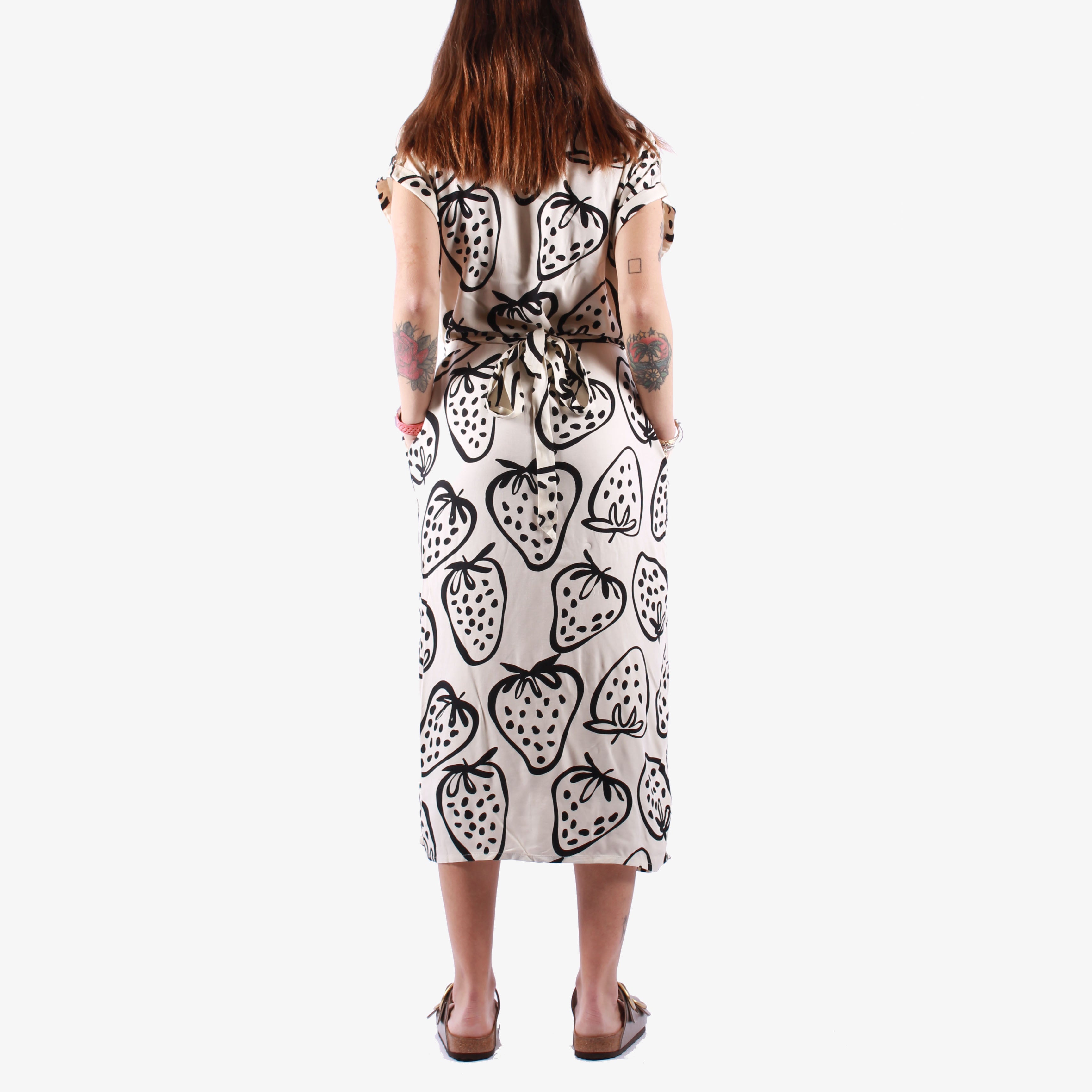 Compania Fantastica - Dress - Fruit Print White.