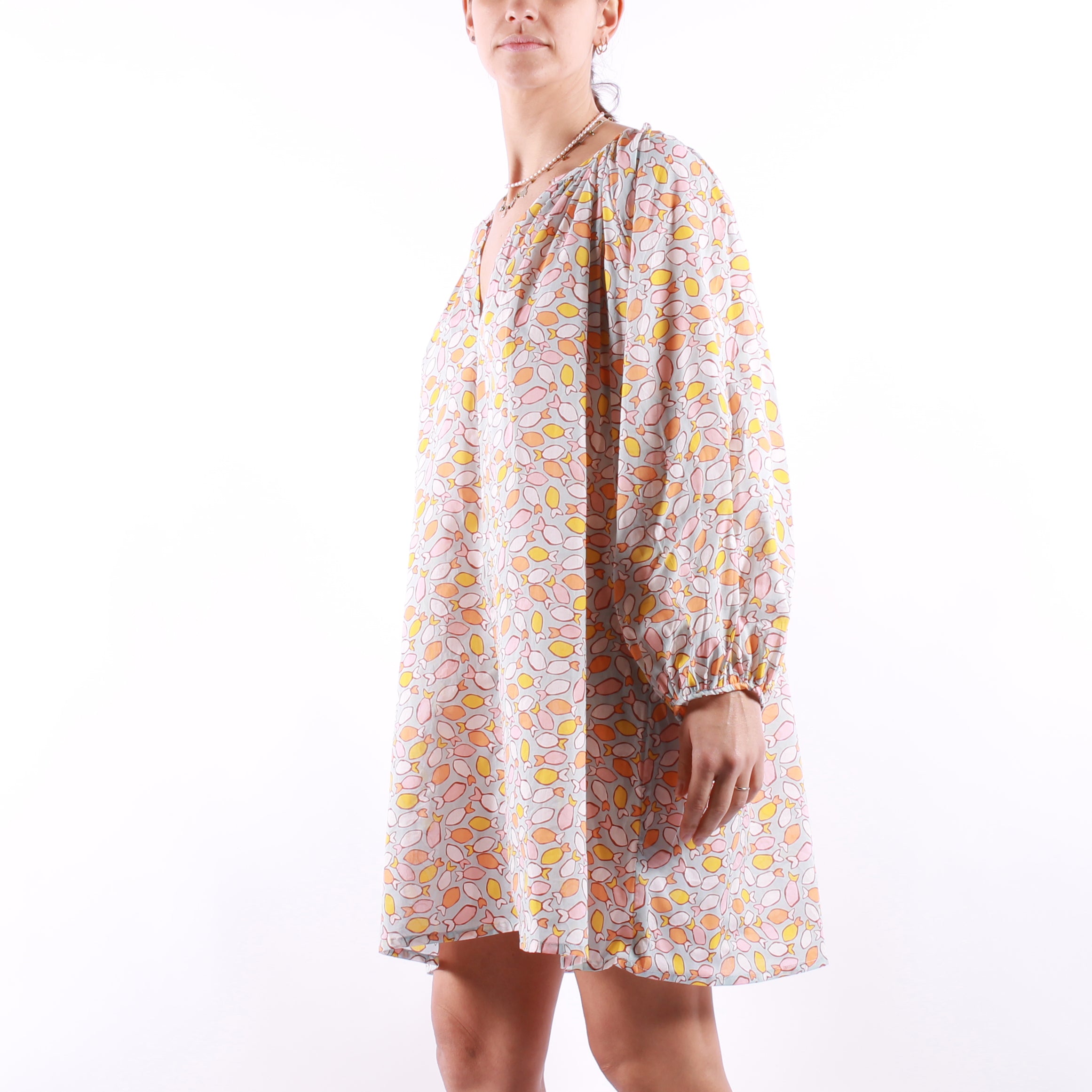 Compania Fantastica - Woman Dress - Peces Print.