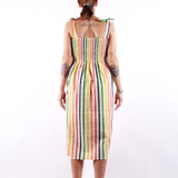 Compania Fantastica - Woman Long Dress - Maldivas Print