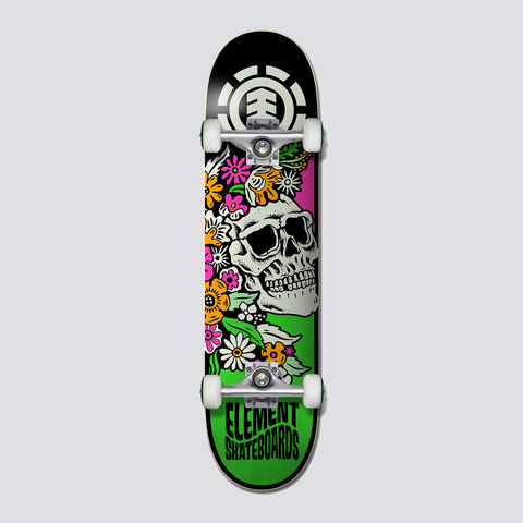 Element - 7.75 Aloha Skateboard - Flower Skull