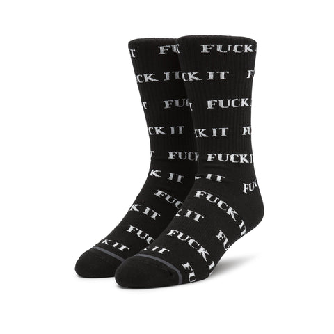 HUF - Fuck It Sock - Black