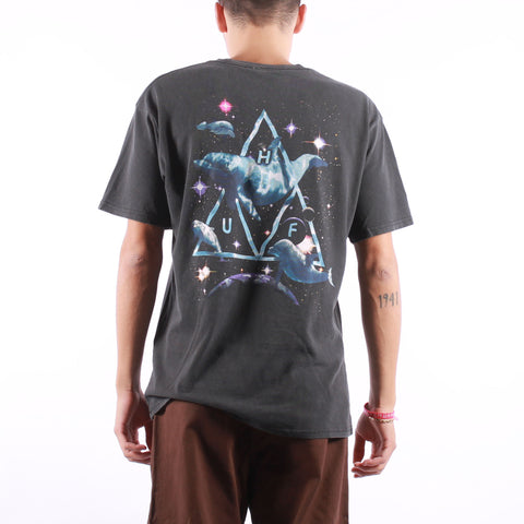 HUF - Space Dolphins Washed - Black